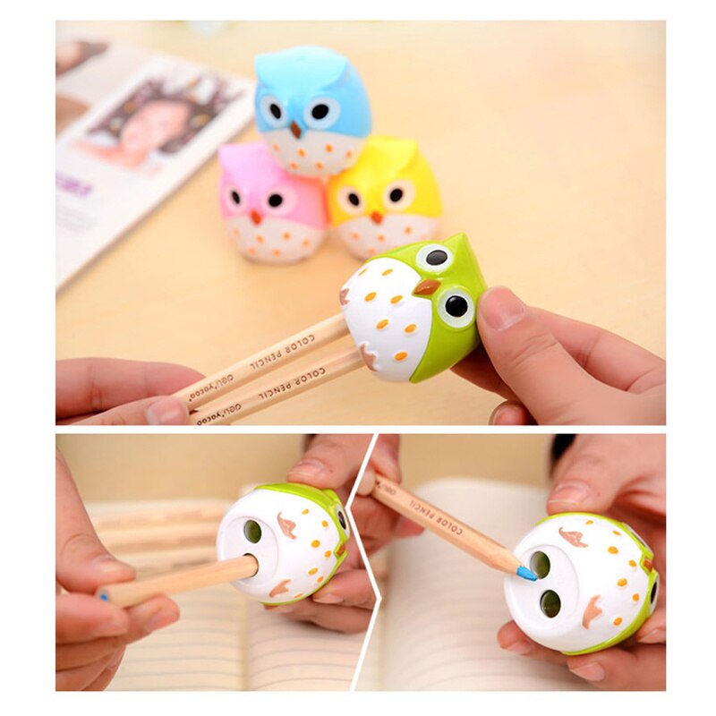 1pc Cute Kawaii Pencil Sharpeners For Kids School Supplies Stationery for Children Stationery Plastic Sharpener