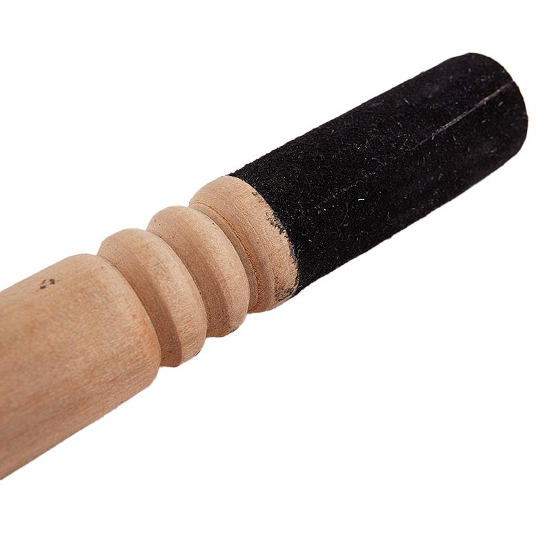 1Pc Tibetaanse Klankschaal Lederen Stok Houten Handvat Handgemaakte Tibetaanse Boeddhistische Meditatie Klankschaal Lederen Mallet