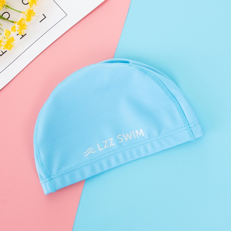 Pu-coating badmuts dames badmuts heren badmuts duiken surfen zwembad baden scuba onderwatervissen zeilmuts zwemtulband: Blauw