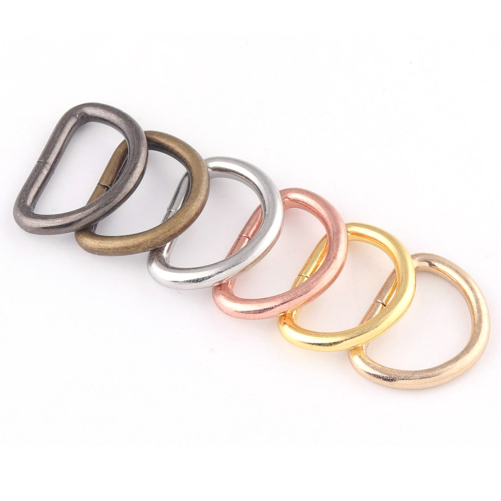 10pcs Metal D Ring Heavy Duty Strong Webbing Dee Ring Buckle for Bag Strap Belt Purse DIY Bag Accessories