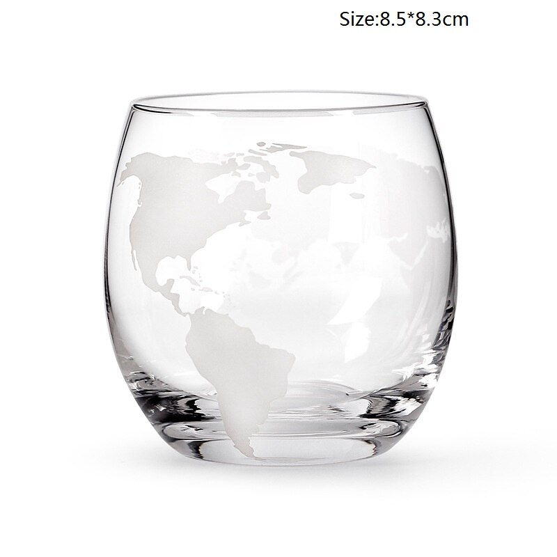 Globe Whiskey Decanter Set 800Ml Wine Brandy Dispenser Craft Skull Wine Bottle Holder Decanter Wine Bar Home Party Decoration: cup
