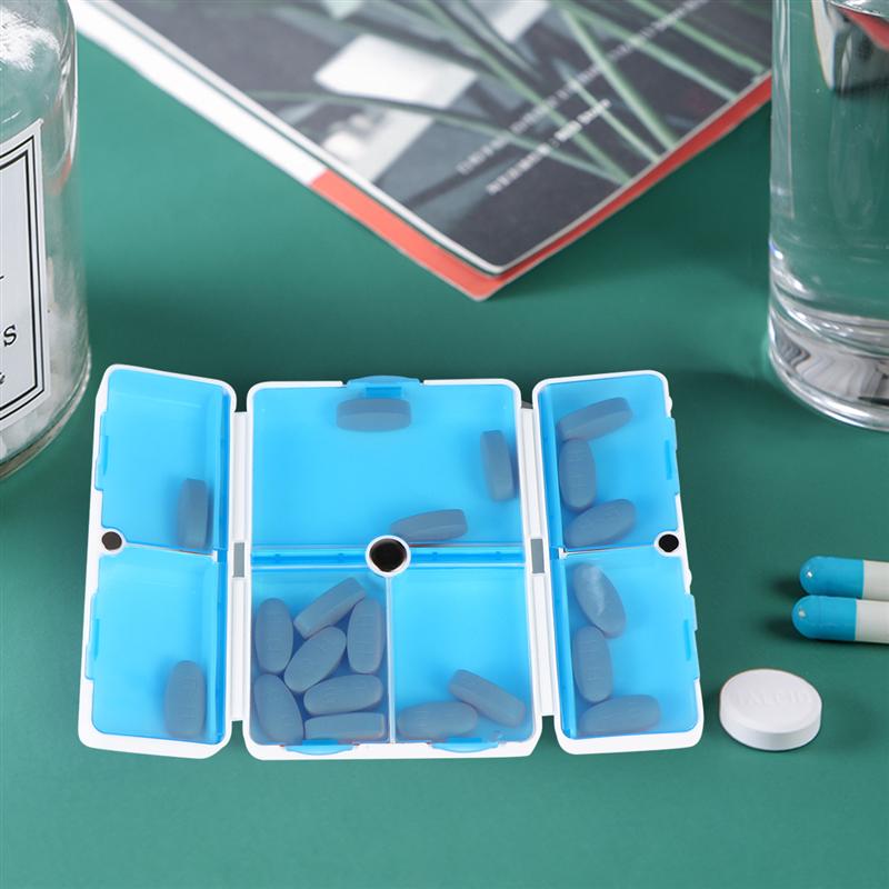 2Pcs Pill Box Praktische Handige Container Holder Case Voor Gezondheidszorg Pil Opbergtas Dozen