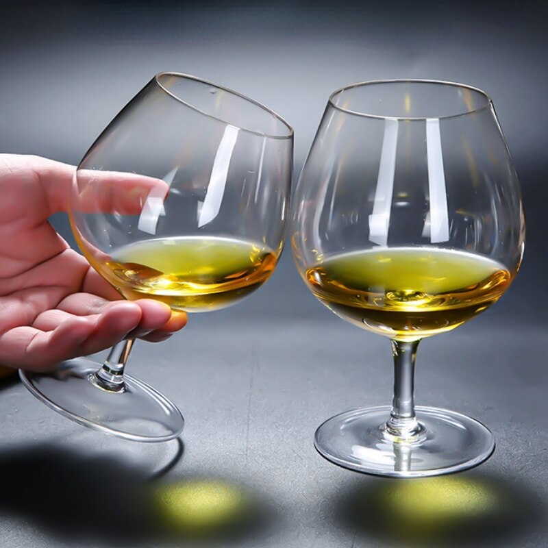 300-600ml Lead-Free Crystal Whiskey Brandy Wine Glass Exquisite Shape Goblet Festival Family Bar Drinkware Cup