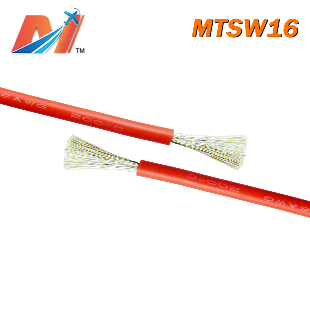 Maytech Clearance (1meter) power silicon wire AWG16 RED COLOR