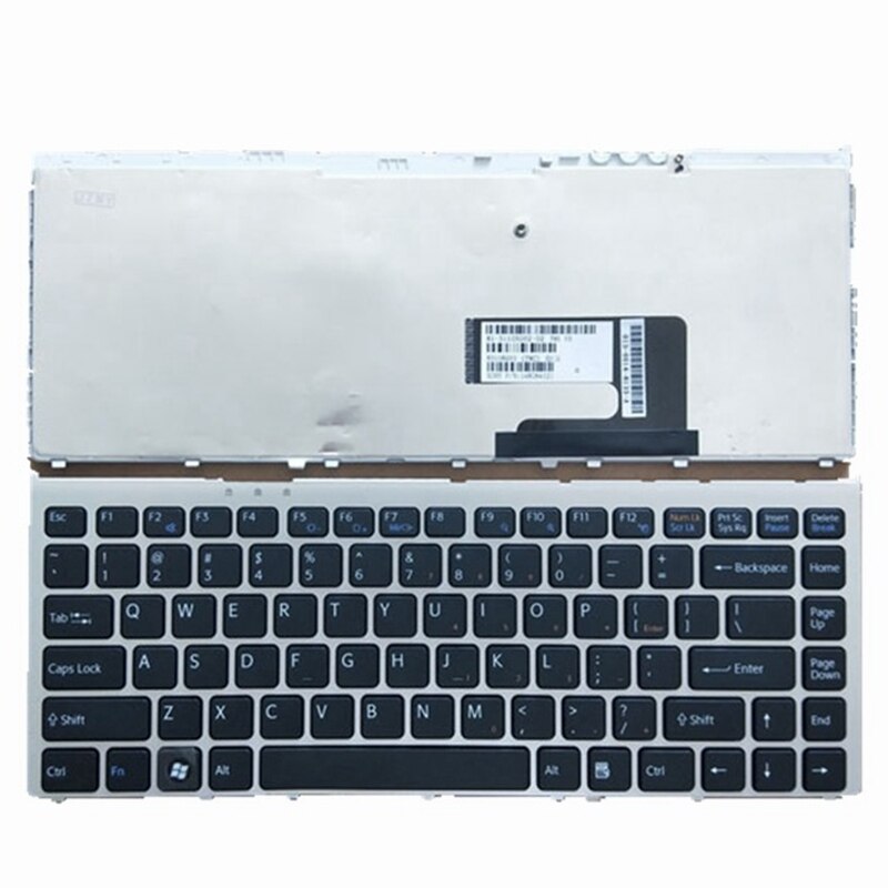 Us Keyboard Voor Sony Vaio VGN-FW Vgn Fw Serie Met Zilveren Laptop Toetsenbord