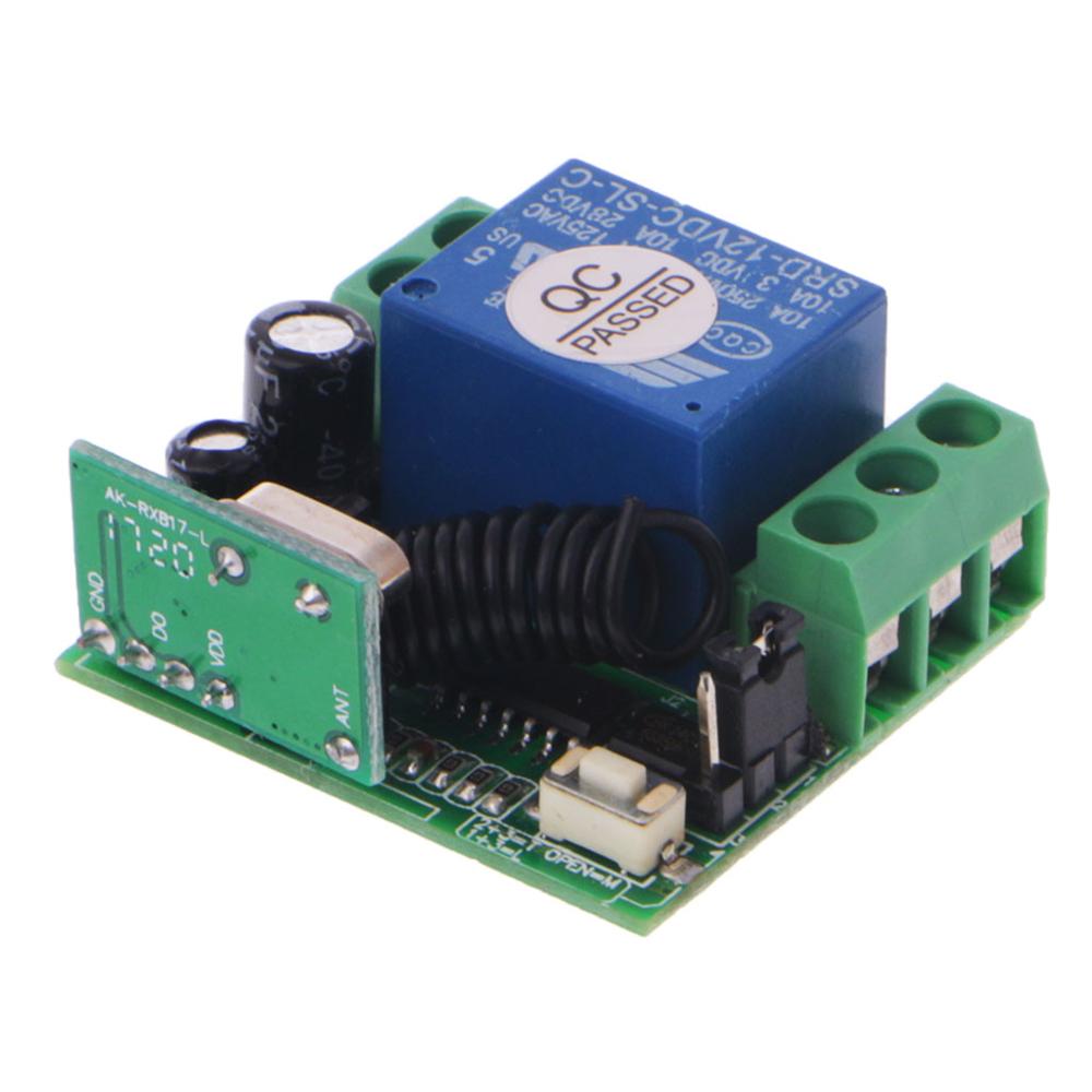 Dc 9V 12V 24V 10A Relais 1CH Draadloze Afstandsbediening Schakelaar Ontvanger + Zender