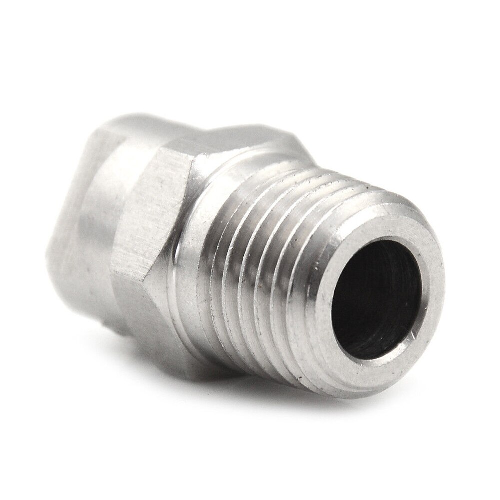 Spray Nozzle Practical Durable Large Angle Impact Tip Industrial Flat Fan V Jet Washing Tool 1/4 Inch Cleaning Stainless Steel