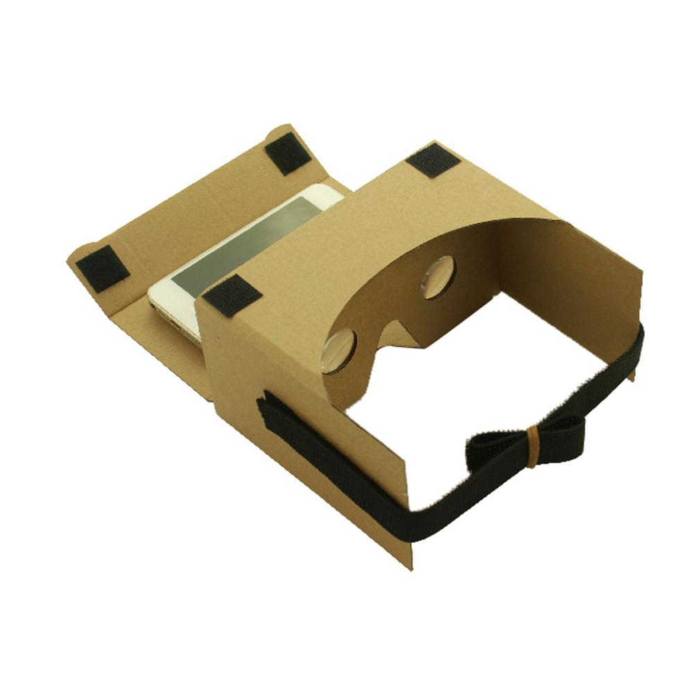 Google Kartonnen 3d Bril Virtual Reality Bril Vr Doos 3D Vr Hoofd Gemonteerde Carton Stijl Bril Voor Iphone Sony xperia Z