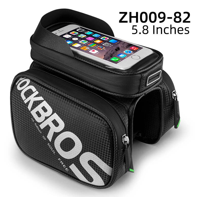 ROCKBROS Sacoche de Cadre Avant pour Vélo avec Support Téléphone - Sacoche de Guidon de Vélo pour