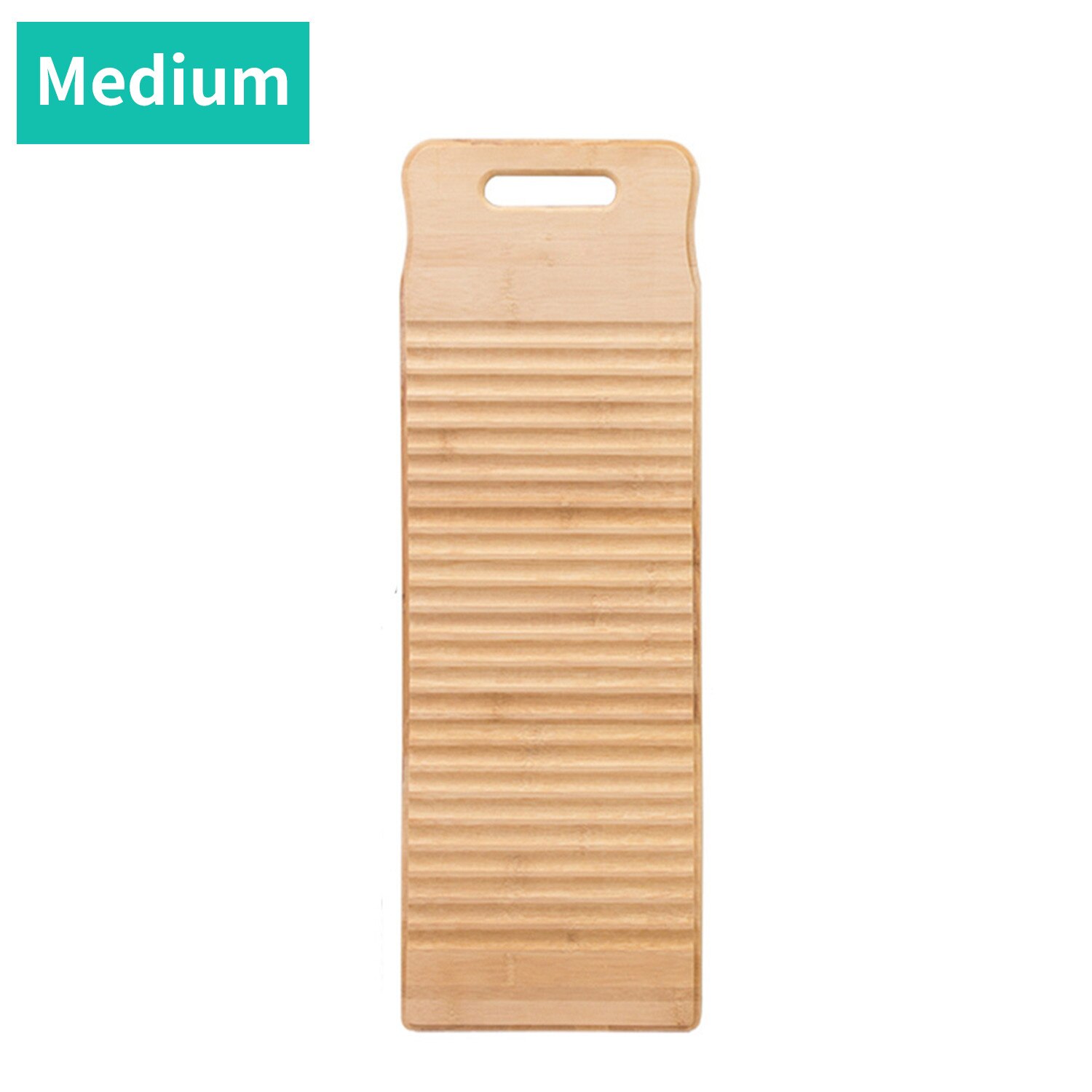 Planche à laver en bois antidérapant épaissir le conseil de lavage de Percussion de main avec le nettoyage rond de vêtements de poignée pour des vêtements de blanchisserie: M