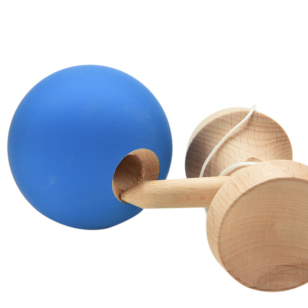 Japanese Traditional Toy Wooden Ball 18.5 cm Skillful Toy for Children Rubber Paint Kendama Matte Ball Kid Kendama