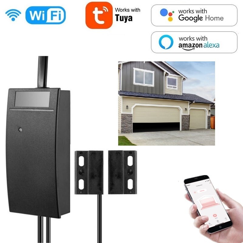 Tuya Wifi Garage Door Switch Intelligent Garage Door APP Remote Conrtrol Wireless Controller Work with Alexa Google Home