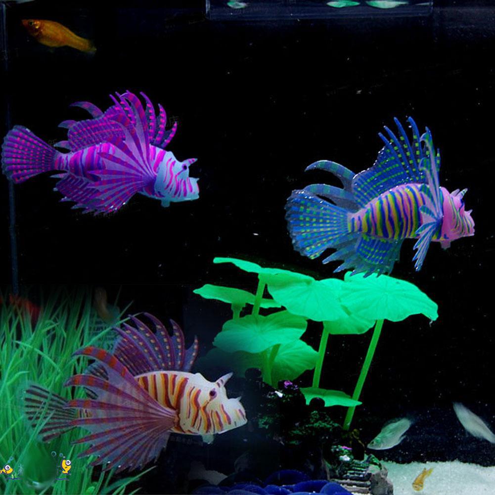 Lichtgevende Lionfish Stijl Siliconen Vis Speelgoed Drijvende Glow In Dark Accessoires Cadeau Voor Kinderen