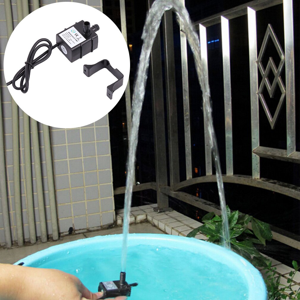 AD20P 240L/H DC 12V 2 Phase CPU Cooling Car Brushless Water Pump Waterproof Low Power Consumption Water Pump For Garden fountain