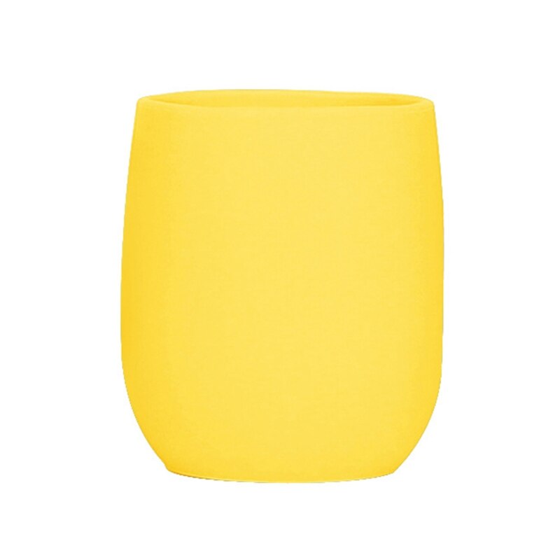 Tasse à boire en Silicone pour bébé et enfant en bas âge, vaisselle sans BPA, J60B: YELLOW