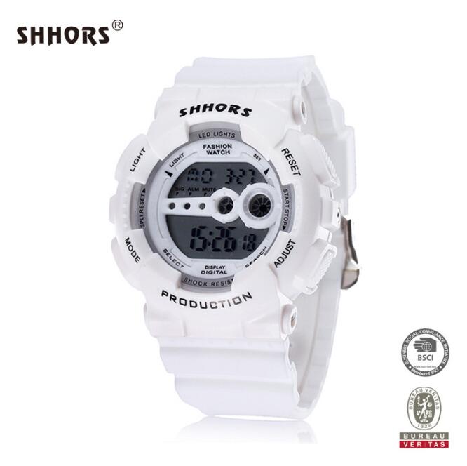 Homme montre SHHORS montre Led numérique montres hommes Silicone bande électronique montre hommes sport montres Orologio Uomo