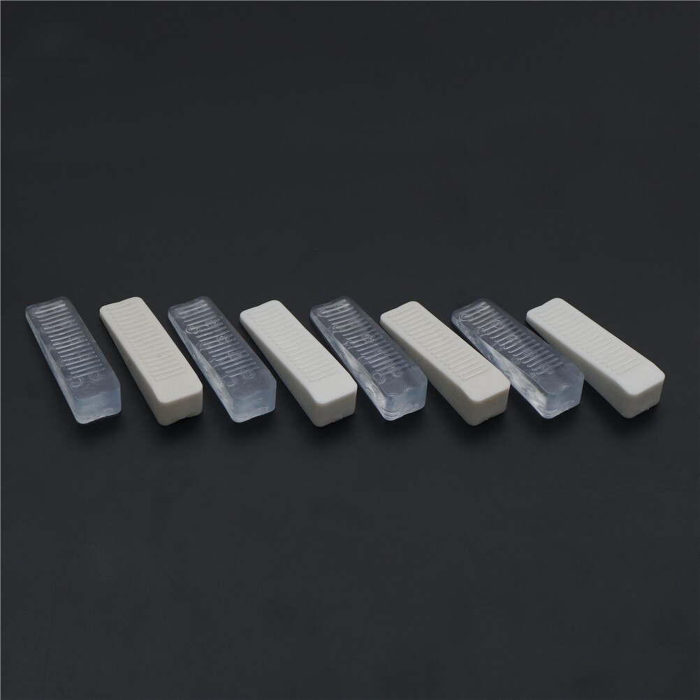 4pcs/pack Rubber Door Stop Stoppers Block Wedge Doorstops Clear White Door Stopper Home Office Usage