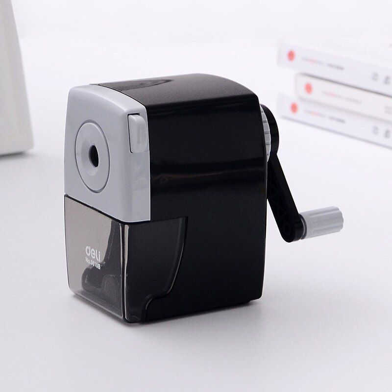Hand Mechanical Pencil Sharpeners Novelty School Stationery Pencil Sharpeners Tool Students: Black