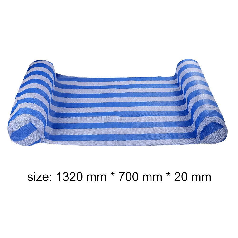 Oppustelig vand hængekøje madras swimmingpool mat flåder flydende stol seng let bærer svømning holdbare dele