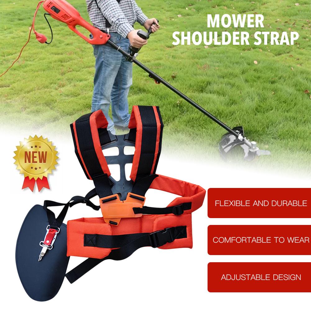 Double Shoulder W Shape Harness Strap Comfortable Labor Saving Strimmer Padded Belt For Brush Cutter Trimmer Garden Pruner