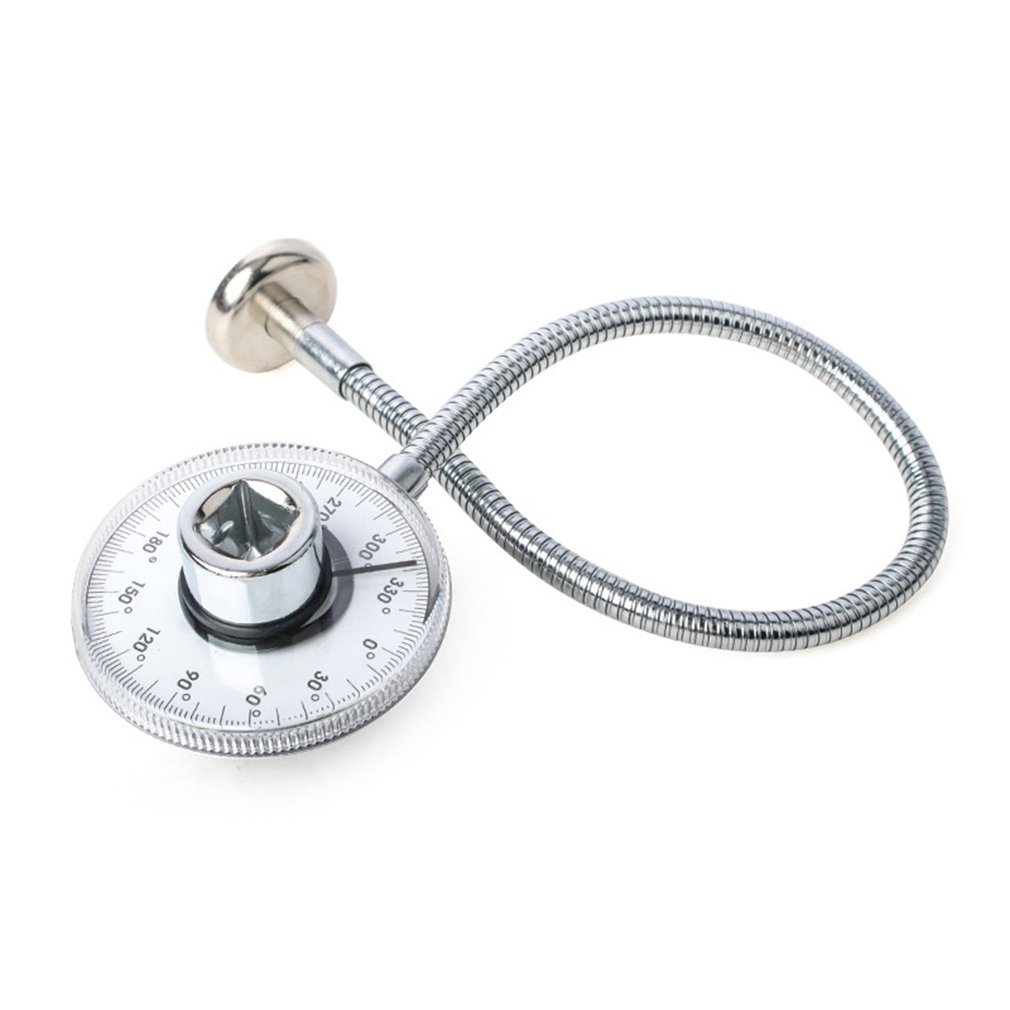 1/2 Inch Drive Torque Angle Gauge 360 Degree Angle Rotation Measurer Hand Tool Wrench Measuring Automotive Meter Tool