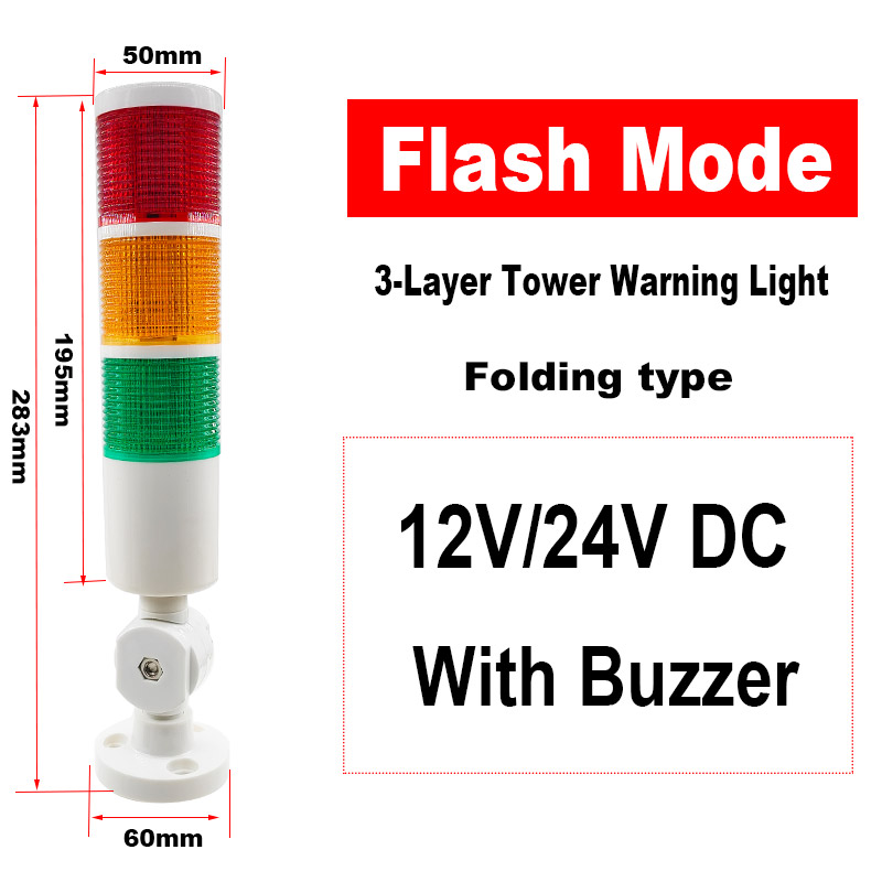 Mehrschichtiges Warnlicht, Werkzeugmaschine, dreifarbiges Licht, LED-Signal, Leuchtturm, Ton, Licht, Alarm, Betrieb, Fehlerlicht, 12/24 V, 220 V: Lavendel
