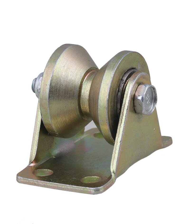 Stålrille stivt styrehjul 1.2 &quot; dia 45#  til industrimaskiner vogne 200kg