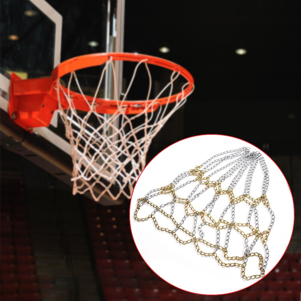 Standard Galvanized Steel Basketball Net Thread Sports Basketball Hoop Mesh Backboard Rim Chain