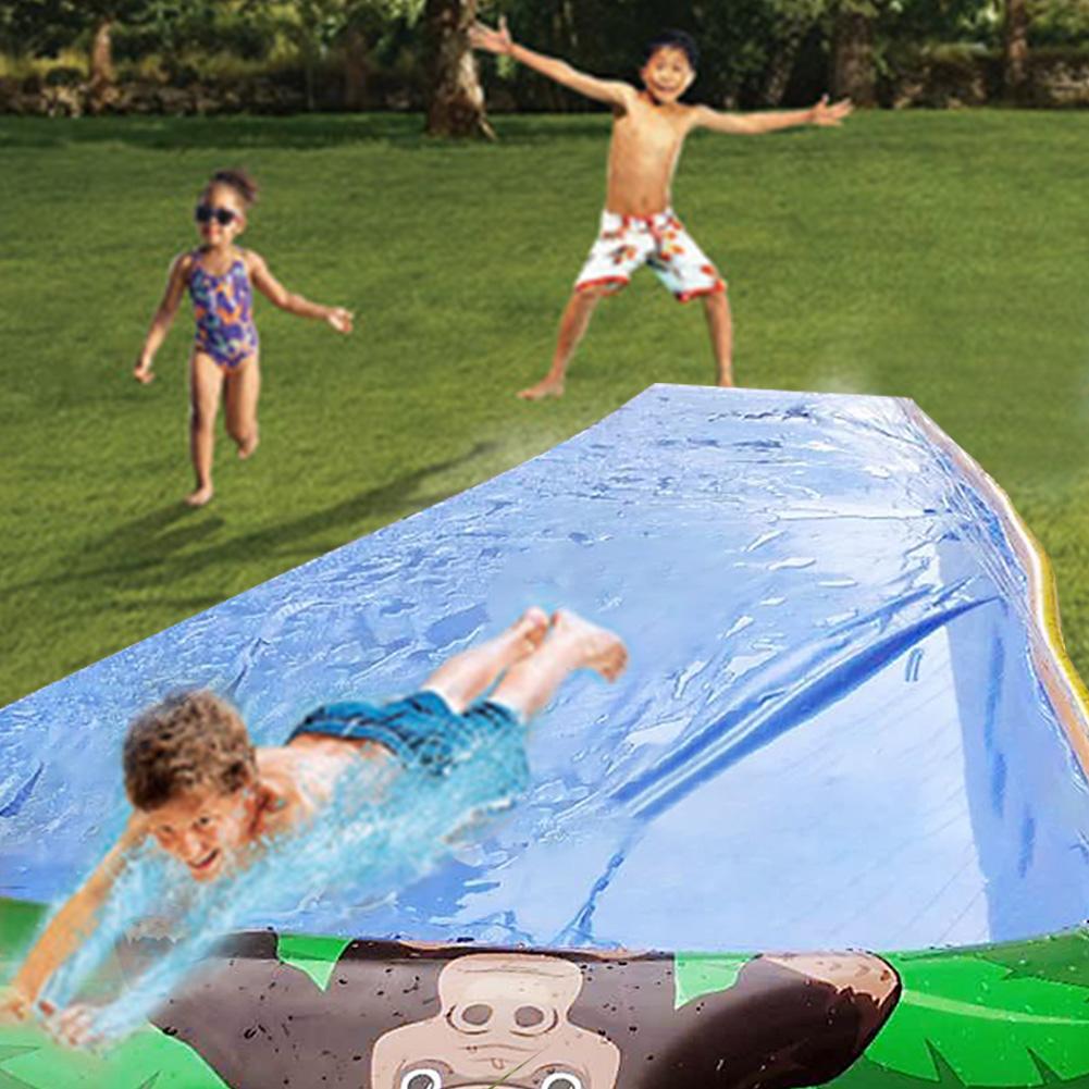 Inflatable Girl Water Slide For Kids Inflatable Water Park Outdoor Water Slides Crash Pad Backyard Boys Girls Playing