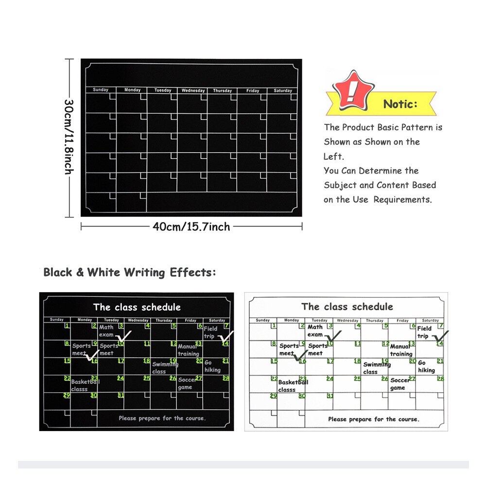 Magnetische Kalender Magnetische Lästige Pflicht Diagramm Kühlschrank Kalender Monatliche Wöchentlich Täglich Planer für Kinder Erwachsene Organizer