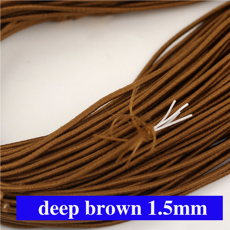 Cuerda elástica fuerte de 1,5mm, banda elástica colorida de , cordón de goma para costura DIY, joyería, manualidades, accesorios