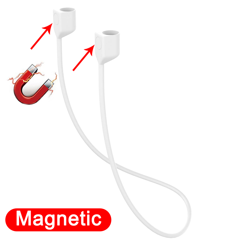 Anti-Verlust-Ohrhörer-Gurt für Airpods Pro 1 2 3, Ohrhörer, Kopfhörer-Halter, Seil, Kabel, Headset, Silikon, Sport-Nacken-Schnur für FreeBuds: Schnee