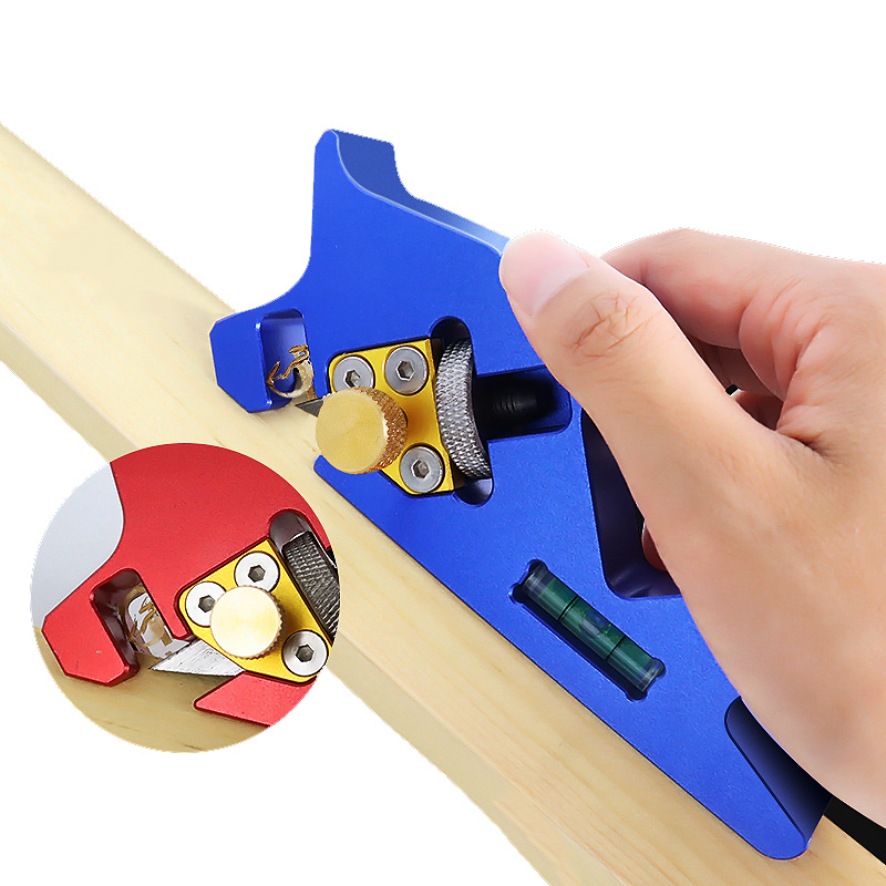 Woodworking Chamfer Plane Manual Edge Corner Planer 45 Degree Bevel 1/4 Rounded Bevel Fillet Chamfer Hand Plane