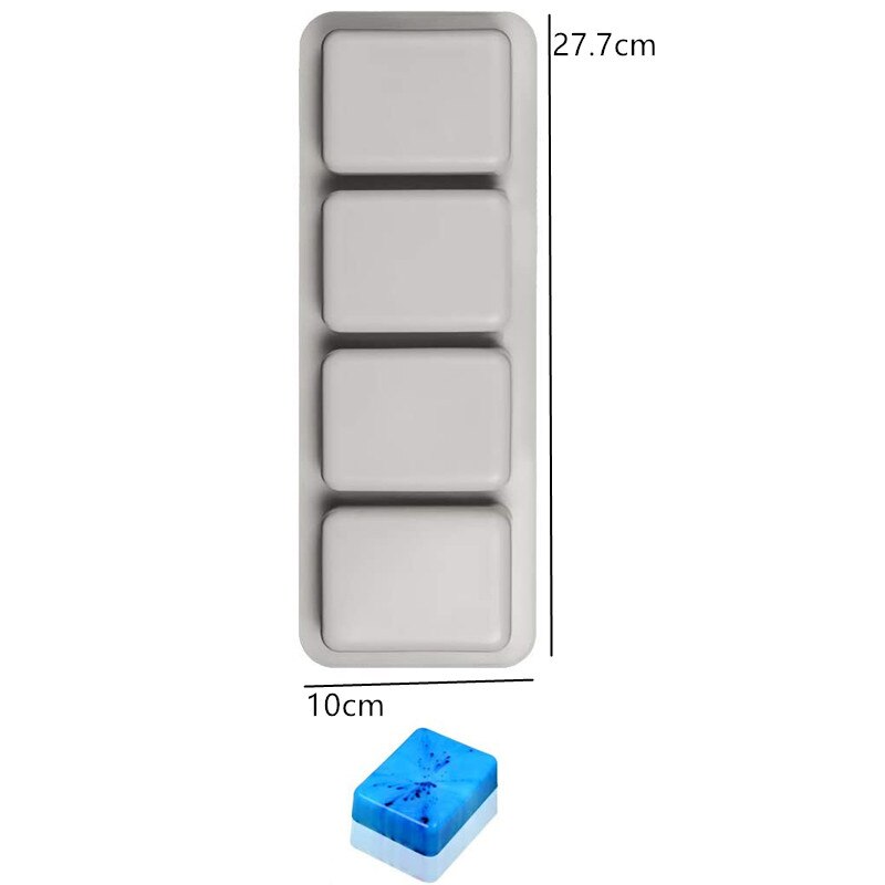 3D Handmade Silicone Soap Molds Bee Honeycomb Chocolate Biscuit Ice Cube Silicone Mold Tools DIY Flower Shape Soap Resin Crafts: 11