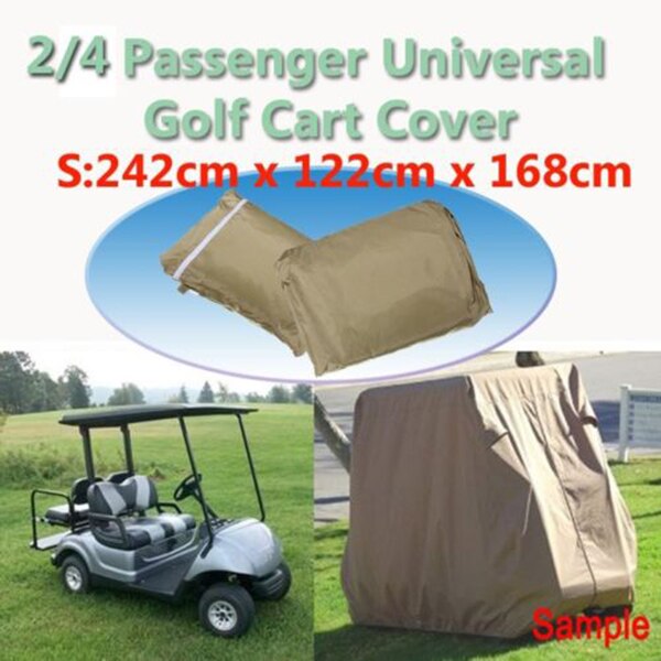 Waterproof Golf Cart Cover Rain 2/4 Passenger for Yamaha Club Car EZ-GO Model - Size S