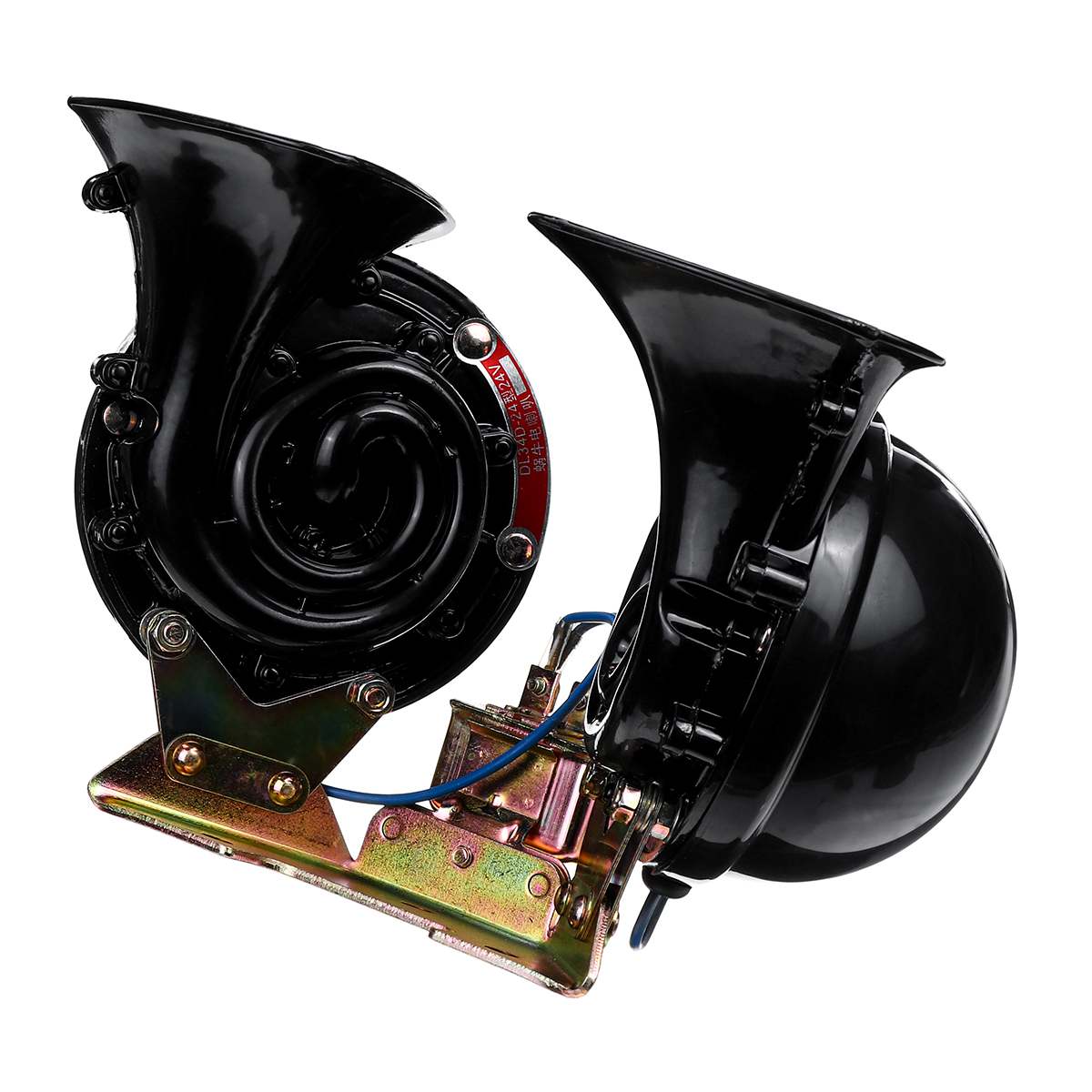 12V 200DB 300DB 350DB Auto Twin Dual Tone Compact Air Horns Kit Car Truck Lorry SUV RV Train Caravan Boat Twin Tone Super Loud: 350DB 24V