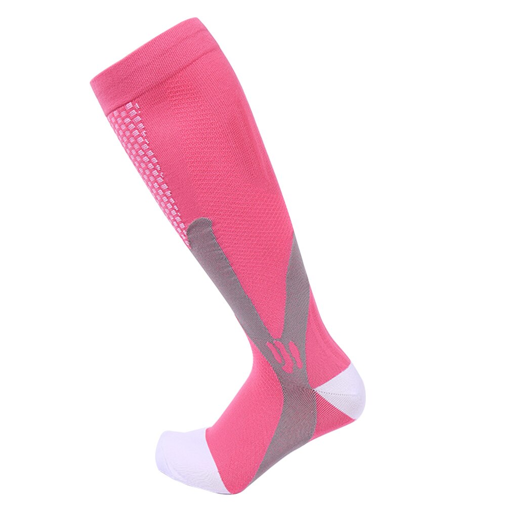 Compression Socks Adult Sports Socks Machine Washable Anti Fatigue Protect Ankles Sports Socks Highly Breathable Fast-drying: pink