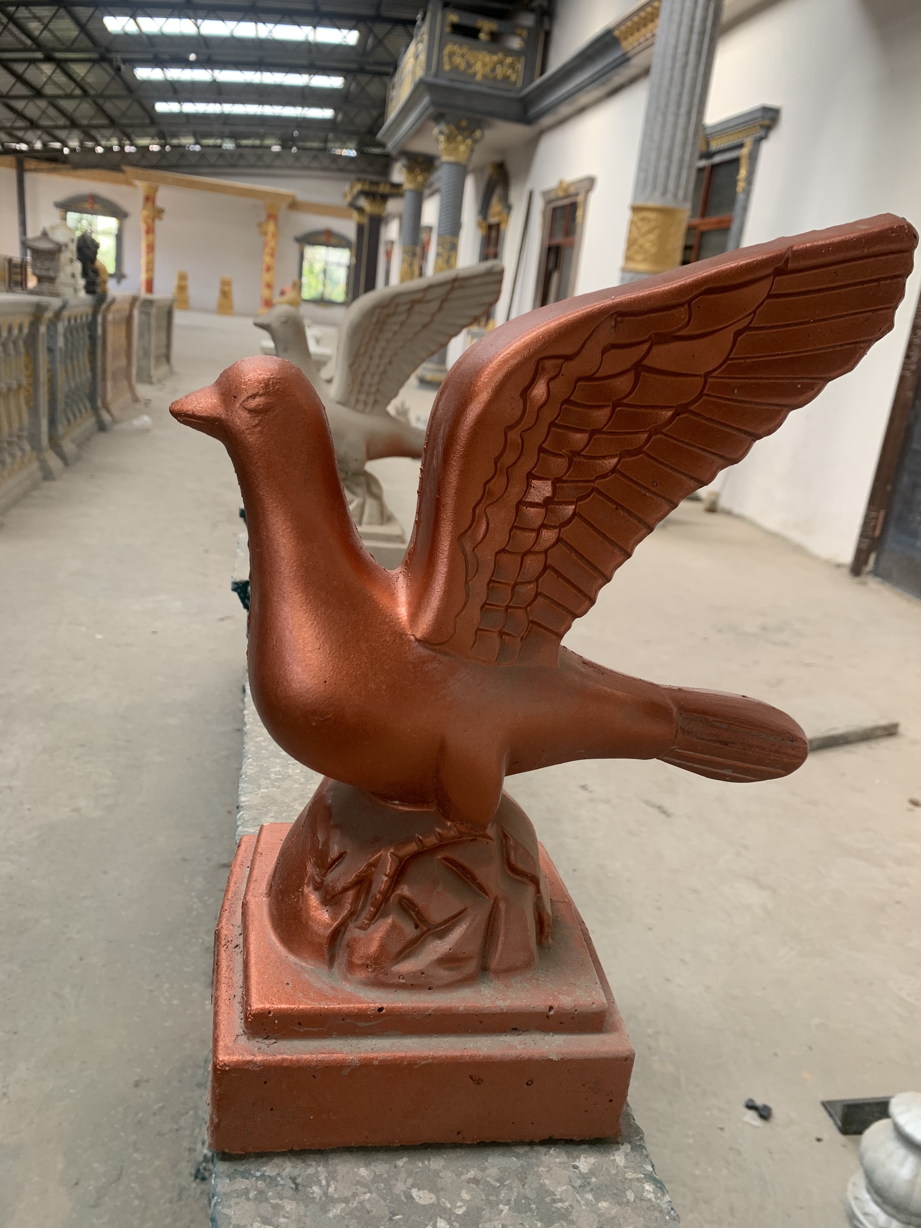 Moldes decorativos de plástico ABS para escultura de animales, molde para extender pájaros de hormigón, moldes para estatuas