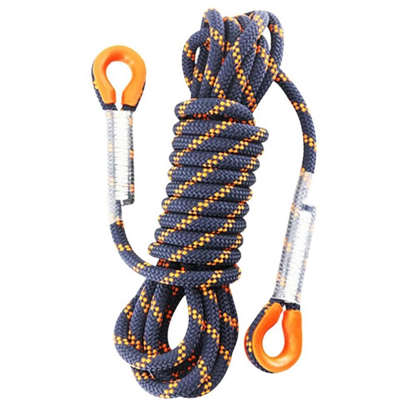 Cuerda de escalada en roca de 5M y 8 mm de grosor, Seguridad al aire libre para senderismo, cuerda de alta resistencia, eslinga de seguridad, soga para hacer rápel: Default Title