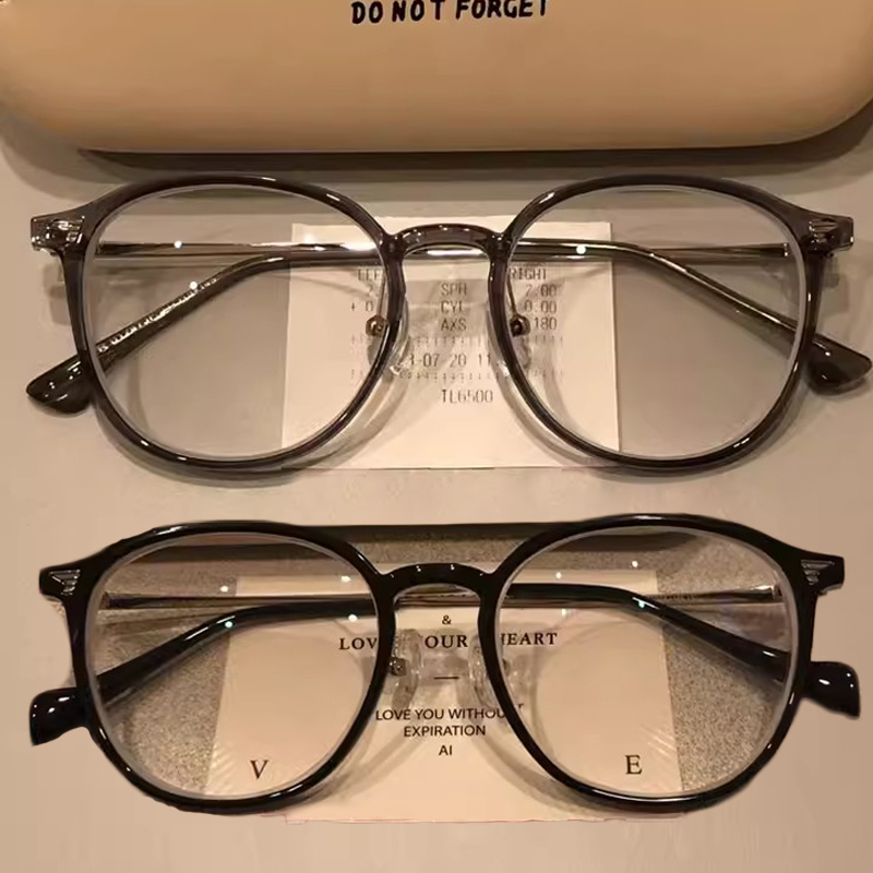 Vintage Computer Glasses Frame Women Men Anti Blue Light Round Eyewear Blocking Glasses Round Optical Spectacle Eyeglass