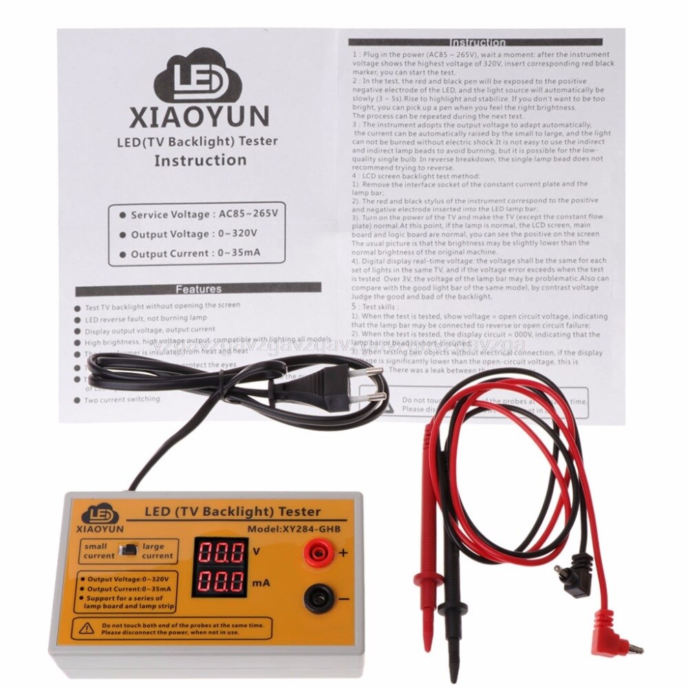 0-320V Output LED TV Backlight Tester Multipurpose LED Strips Beads Test Tool Backlight Tester JUL28