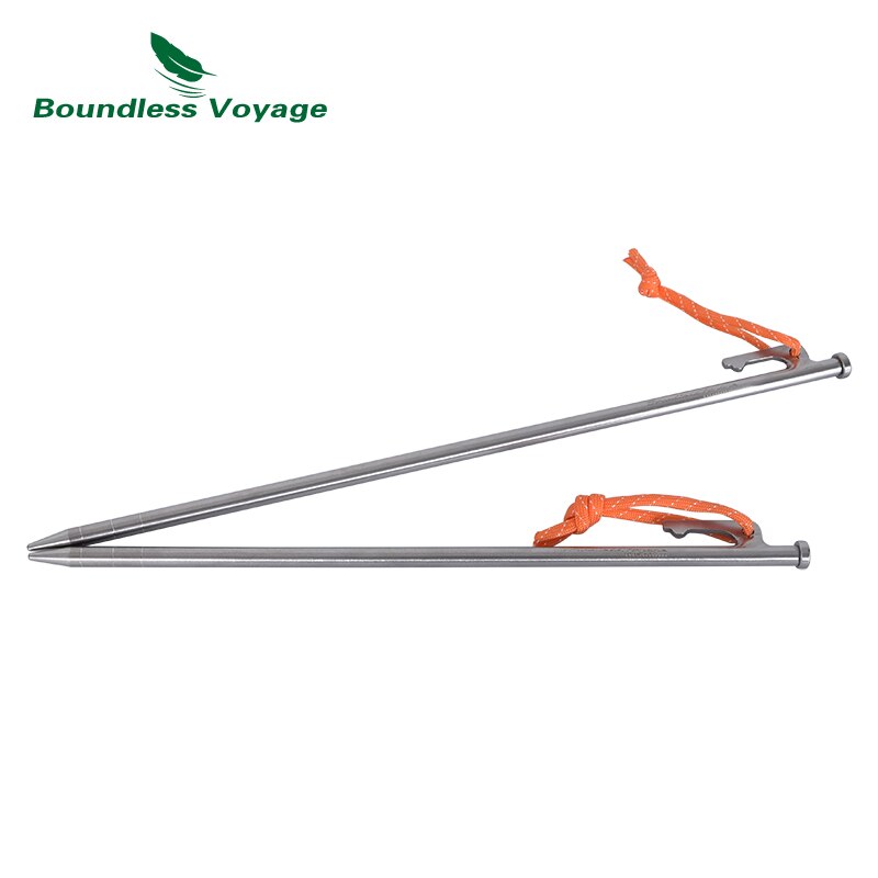 Viaggio senza limiti 24 30 35CM picchetti per tende da campeggio in lega di titanio per impieghi gravosi chiodi per escursioni tutto'aperto escursionismo giardinaggio