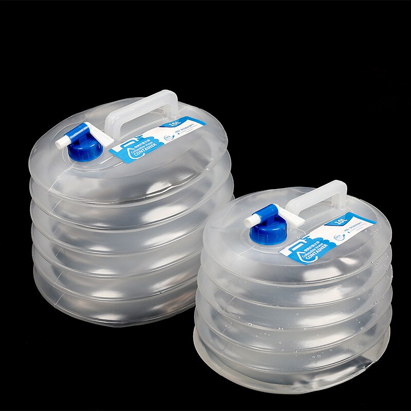 Pe Opvouwbare Emmer Opvouwbare Waterzak Pe Food Grade 3L/5L/8L/10L/15L Draagbare Water opslag Container Voor Wandelen Outdoor Camping