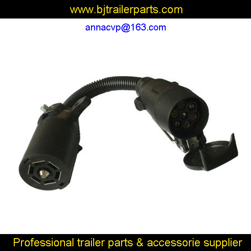 trailer wire adapter 7 RV blade to 7 way pin, trailer adapter connector