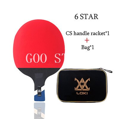 LOKI 6 Star Sticky Table Tennis Racket 7 ply Carbo... – Grandado