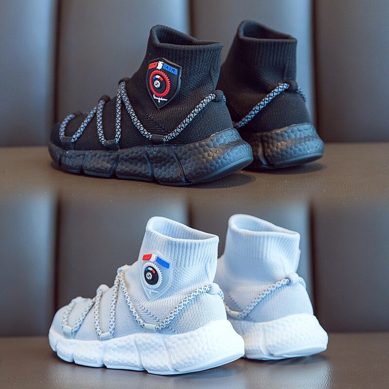 Kinderen Vliegende Gebreide Sokken Schoenen Lente Jongens En Meisjes Koreaanse Stijl Ademende Sport Kids Casual Schoenen CS97