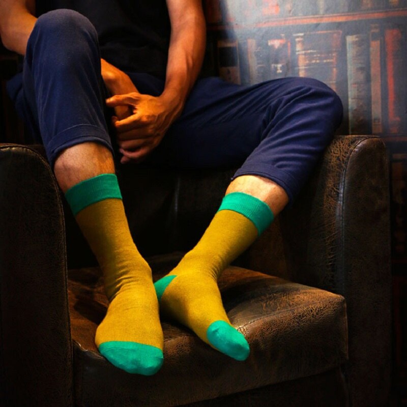 3 Paare/los Herbst Winter Neue Baumwolle Männer Socken Persönlichkeit Kreative Deodorant Anti-reibung Atmungsaktive Socken