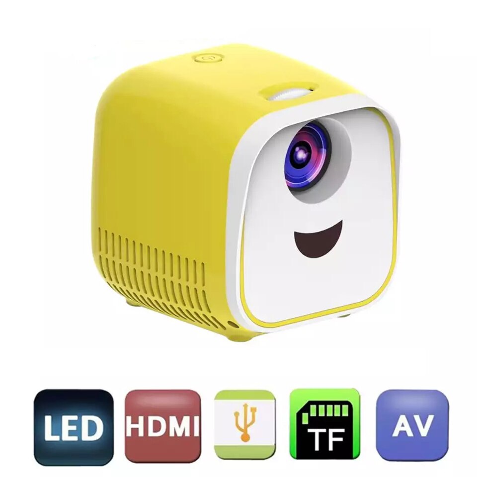 Tiny Draagbare L1 Projector Ondersteunt 1080P Full Hd Movie Afspelen 1000 Lumens Home Entertainment Theater Thuis Draagbare