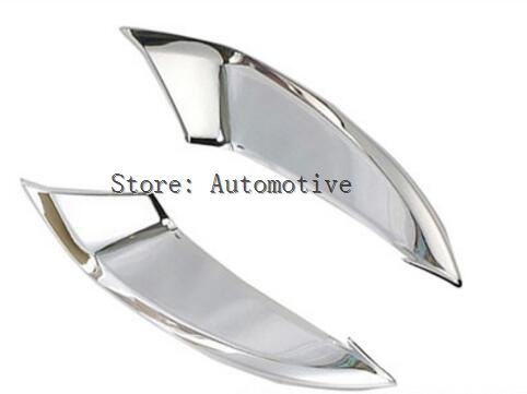 For Lexus NX 300h 2pcs ABS Chrome Rear Fog Light Lamp Bumper Trim Cover Sticker Car Styling Accessory Protector