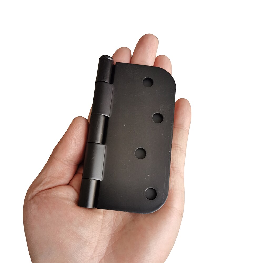 2pcs 3.5 Inches Oil Rubbed Bronze Door Hinges With 5/8" Radius Corners Hinges Cabinet Doors Windows Wooden Box Furniture Hinges